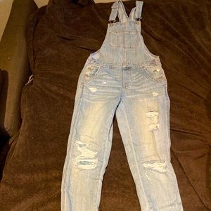 American eagle overall jeans for women.